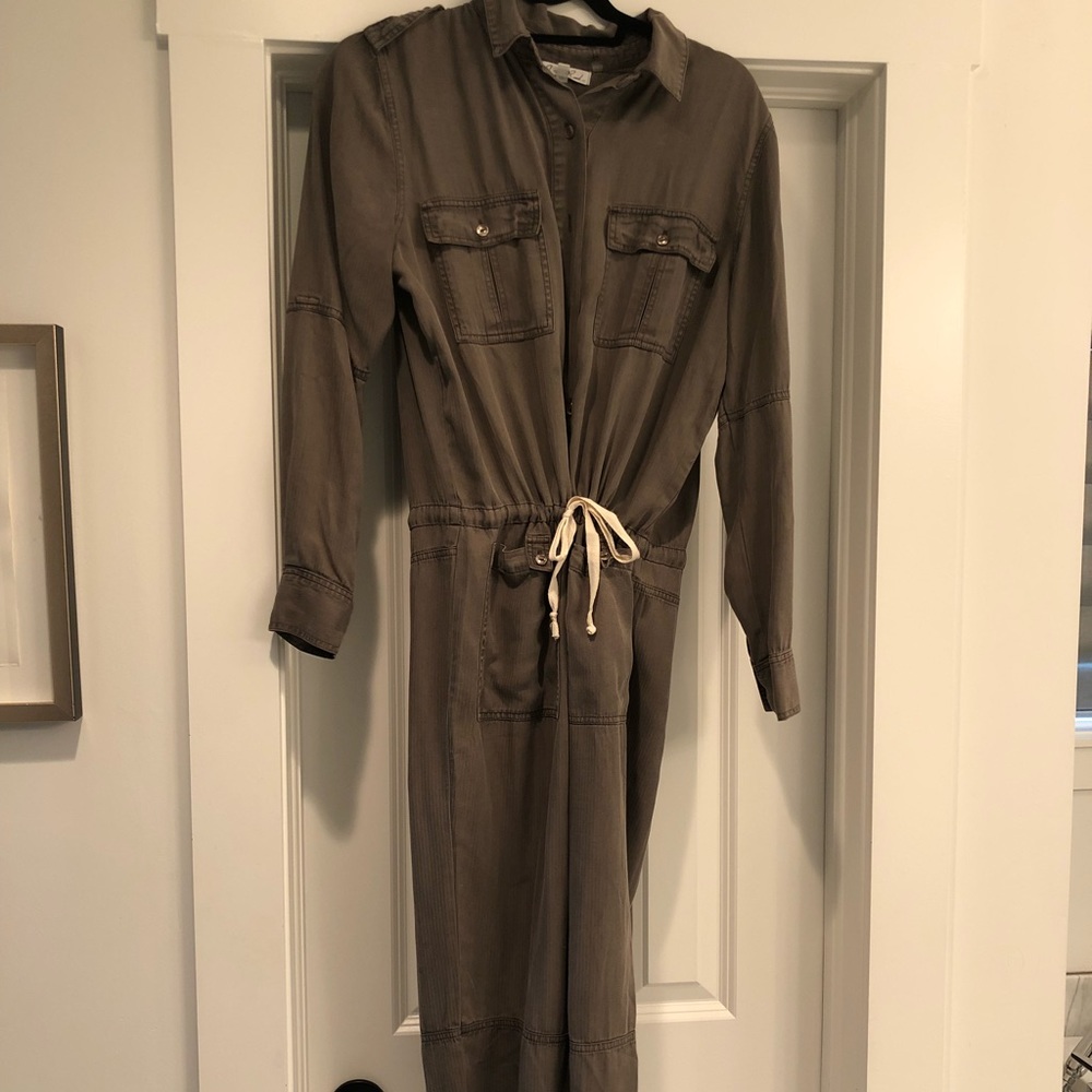 Army green jump suit